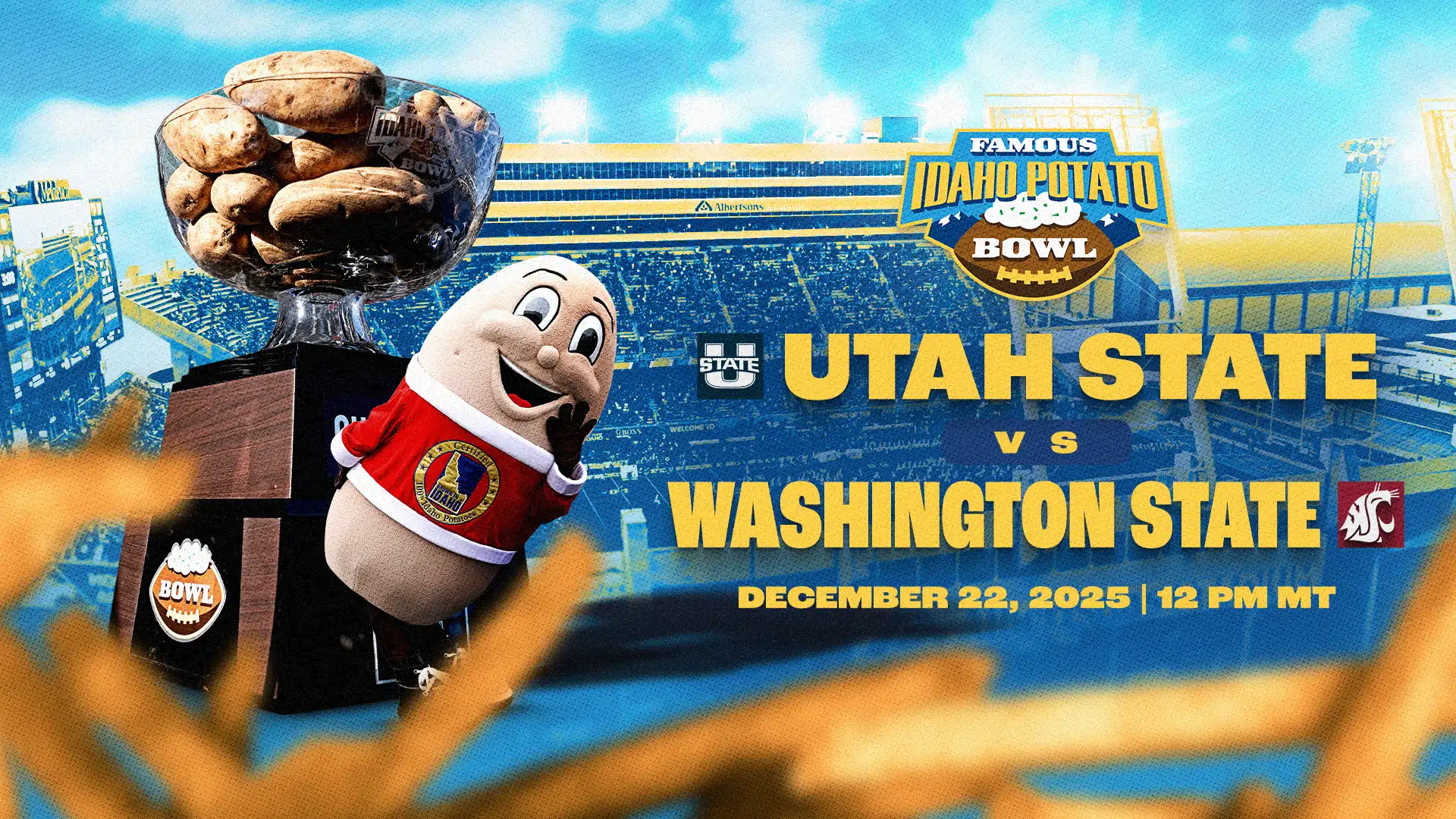 Utah State and Washington State Accept Invitations to Famous Idaho Potato Bowl